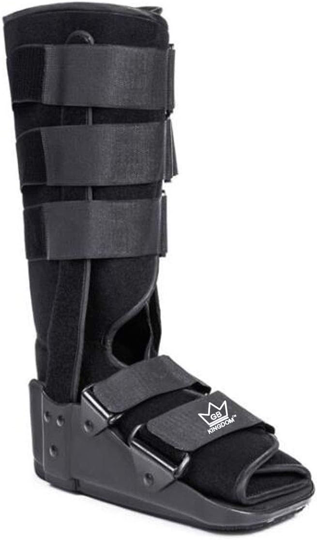 v2 Walker Boot Fixed Fracture Ankle Ortho Brace Support Protective Ligament Tendon Fractures Leg Sprains Achilles & Post Surgery Recovery Supplied to NHS CA FDA ISO13485 Approved Size Small