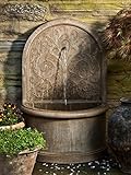 Campania International FT-171-TR Corsini Wall Fountain, Travertine Finish