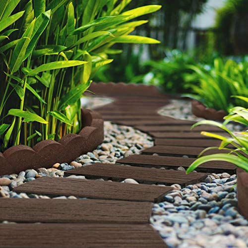 Preisvergleich Produktbild Gärtner Pötschke Trittstein Bahnschwelle, 4er-Set, 25x60 cm, braun