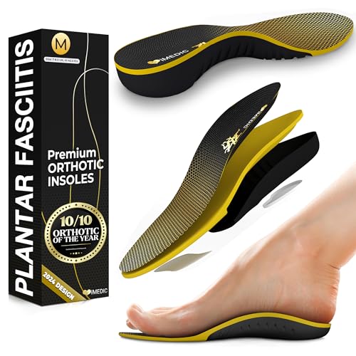 iMedic Premium Orthotic Insoles - M: UK 7.5-8.5 Plantar Fasciitis Support Insoles - Arch Support Insoles - Flat Feet Insoles - Plantar Fasciitis Insoles for Men and Women Support to Help Flat Feet