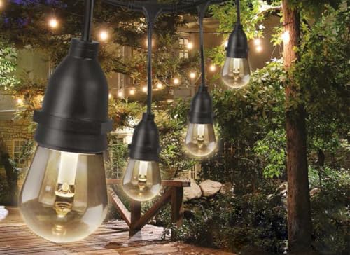 14.6 m GUIRNALDA LAMPADE E27 2200 K IP65 nero