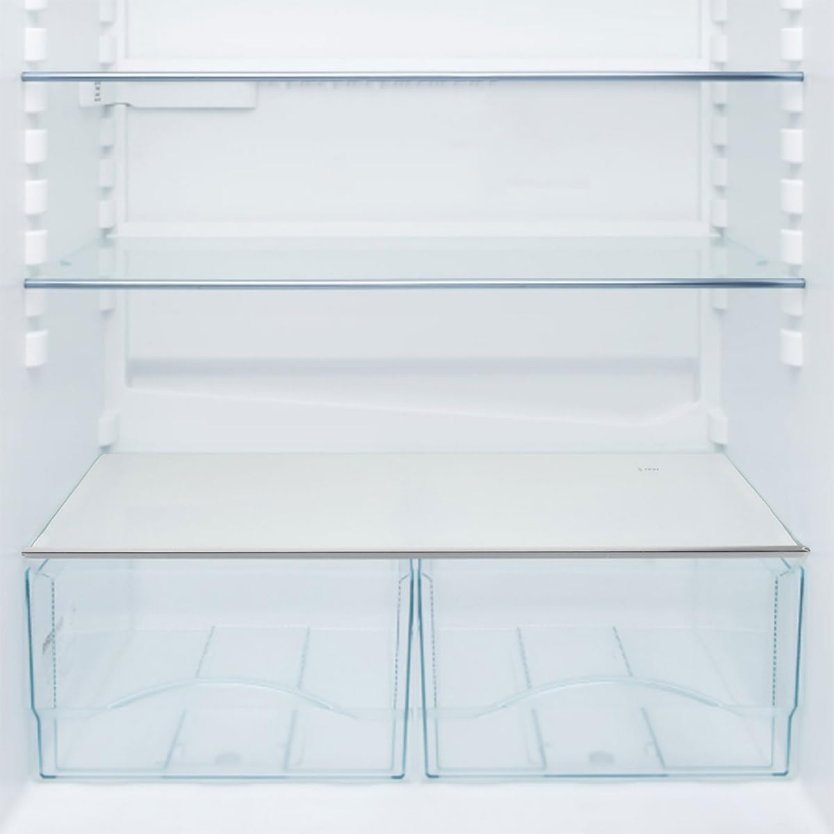 Baluue Mensola in Vetro Temperato per Frigorifero Installazione Semplice e Pulizia Facile, Divisore per Ripiani Interni Adatto a Vari Modelli di Frigo