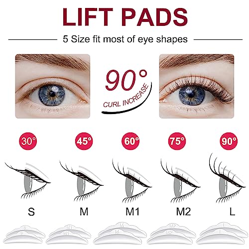 Lash Lift & Perm Kit – Salon-Quality Eyelash Curling Kit For Long-Lasting Lift, 6-8 Weeks Curl, Gentle & Nourishing Formula, Complete Home & Salon Lash Perming Set With Silicone Pads (S,M,L) - 4
