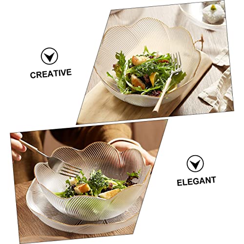 Bol verre décoratif irrégulier pour dessert et stockage chic de collations - 8