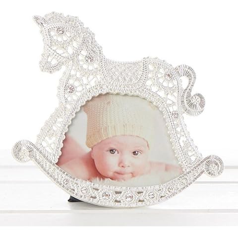 Shudehill Giftware Christening Rocking Horse Frame Cover