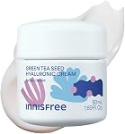 Innisfree Graine de thé vert Crème acide hyaluronique avec complexe de renforcement de la barrière de peau & Céramide, Hydratant hydratant visage coréen hydratant"