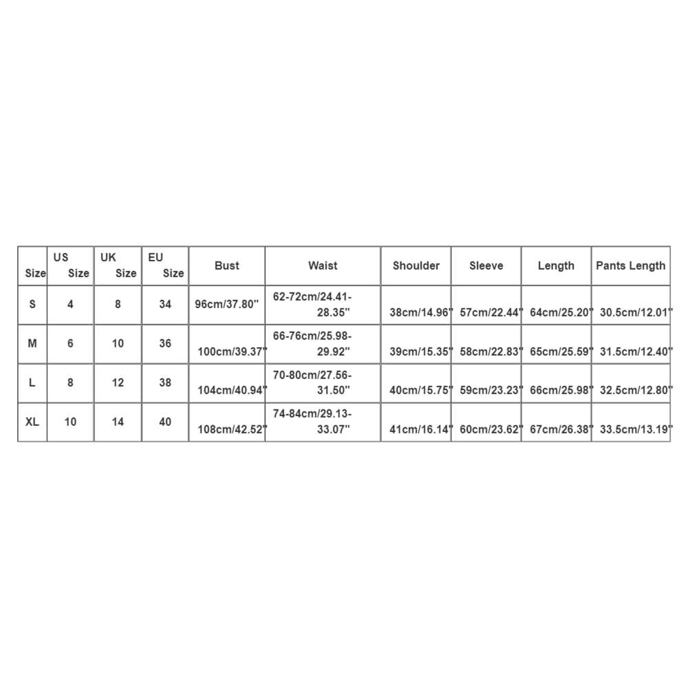 Musselin Zweiteiler Damen, Musselin Bluse und Shorts, Lounge Set Turnup Langarm Leinen Set Leichte Luftig Sportanzüge Einfarbiges Mode 2 Teiler Clothes Kleidung Casual Lose Strand Outfit Set Urlaub
