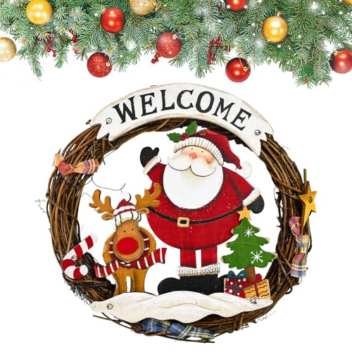 SLTAXAR Weihnachtskranz Geflochten Adventskranz Weihnachts deko...