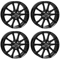4x AUTEC Felgen Alufelgen BRIXEN 7.0x17 ET40 5x112 Schwarz kompatibel mit MG MG5 MG4 EHS ZS