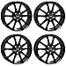 Produktbild 4x AUTEC Felgen Alufelgen BRIXEN 6.5x16 ET46 5x112 Schwarz kompatibel mit VW Golf VIII Golf VII T-Roc Caddy Touran