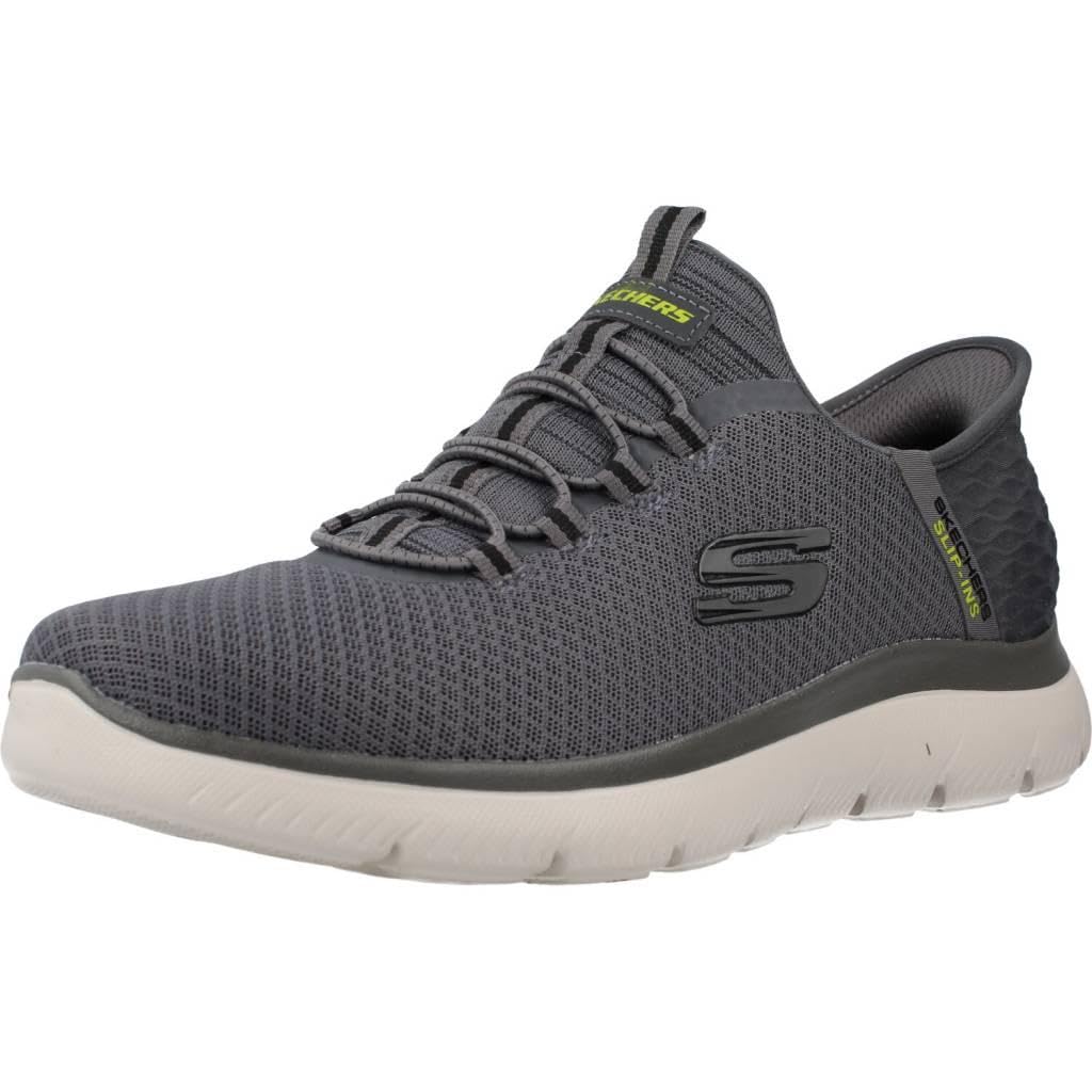 Skechers Herren Summits High Range Slip-InTurnschuhe, Charcoal Mesh/Trim, 39 EU