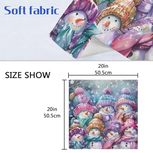Servilletas de tela multicolor 20x20 pulgadas pack de 6 miniatura 6