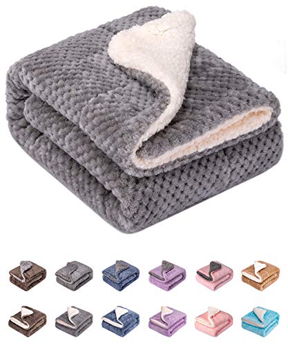 Fuzzy Dog Blanket or Cat Blanket or Pet Blanket, Warm and Soft, Plush Fleece Receiving Blankets for Dog Bed and Cat Bed…