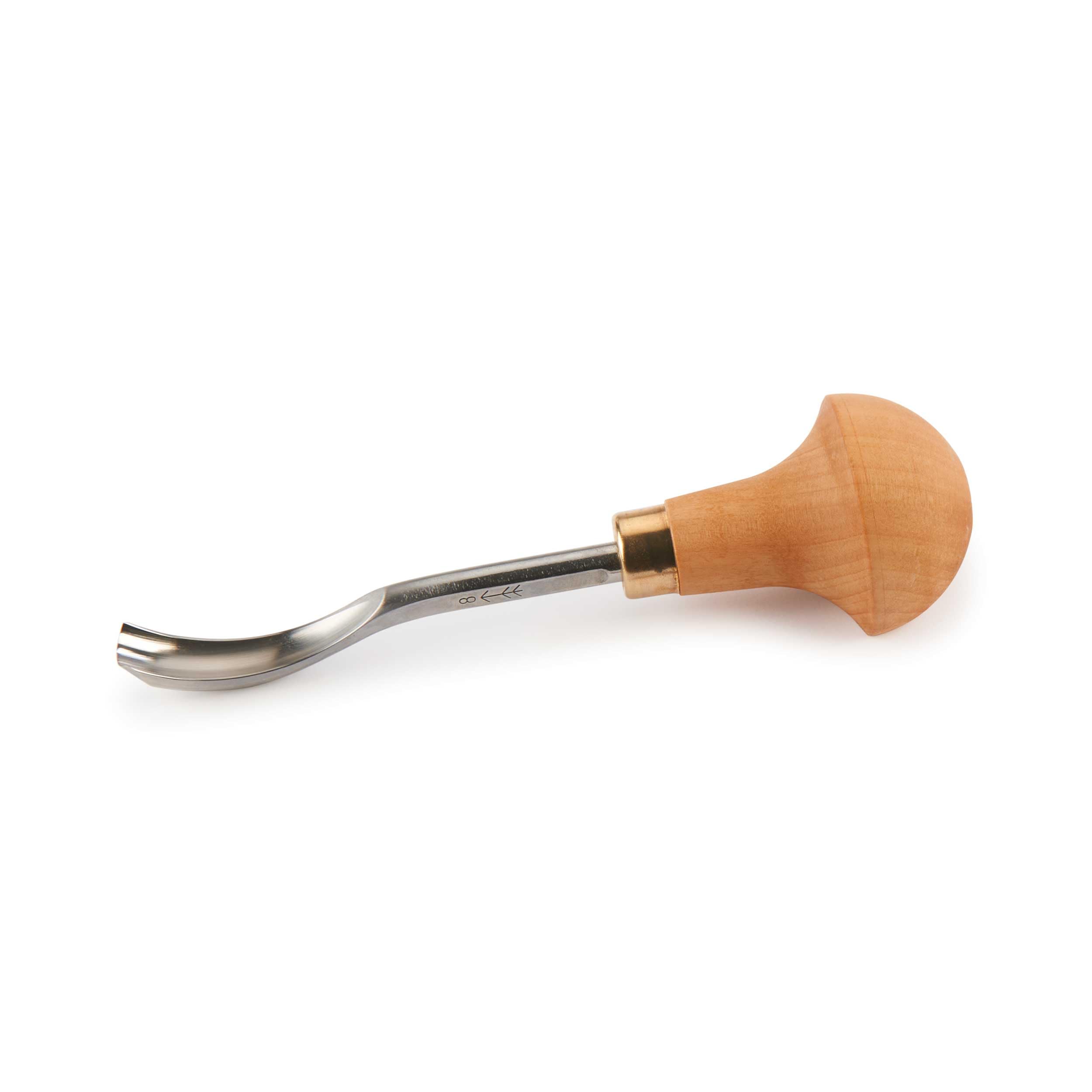 TOMENGBEIAABBCC PFEIL Swiss Made 10mm Bent Gouge, Chromium-Vanadium Steel, Wood Handle, 4-3/4 inches