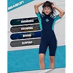 Seaskin Shorty Wetsuits for Men Womens 3mm Back Zip - Image 5