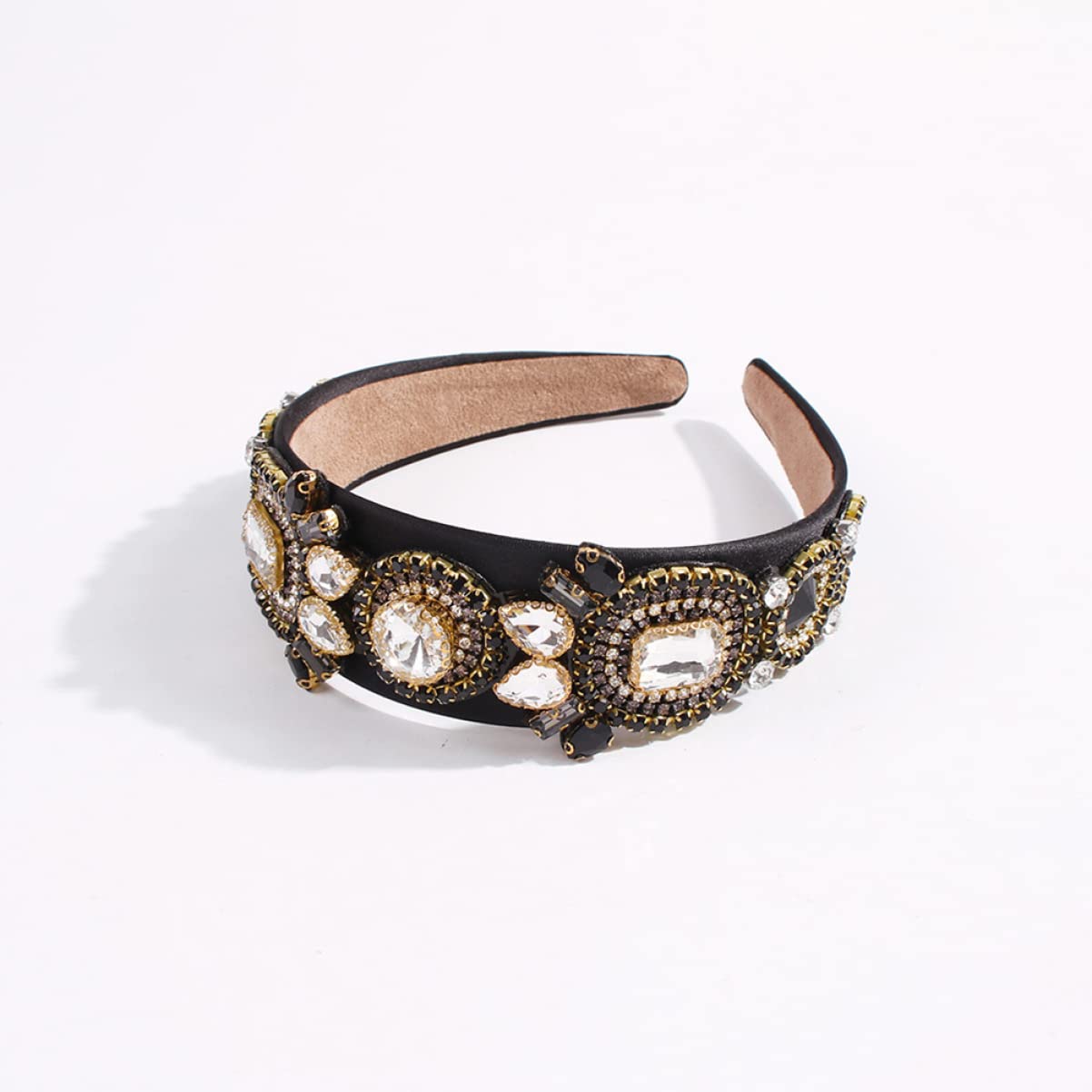 FOMIYES 2stücke Vintage Rhinestone Haarband Damen Weiß Breiter Haarschmuck Für Partys Und Alltag Elegantes Design Mit Feiner Verarbeitung Für Besondere Anlässe Und Stilvolles