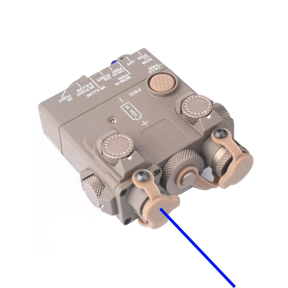 Nylon DL-A2 Aiming Laser Sight Box(with IR Laser + Whitelight LED Flashlight & Mount+Blue Laser) & Modular Remote Wire Pressure Switch Combo, DE
