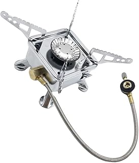 INOOMP Forno De Cassete Queimador Portátil Queimador De Gás Portátil Fogão De Acampamento Portátil Queimador De Gasolina Fogão De Piquenique Ao Ar Livre Fogão De Propano Fundido