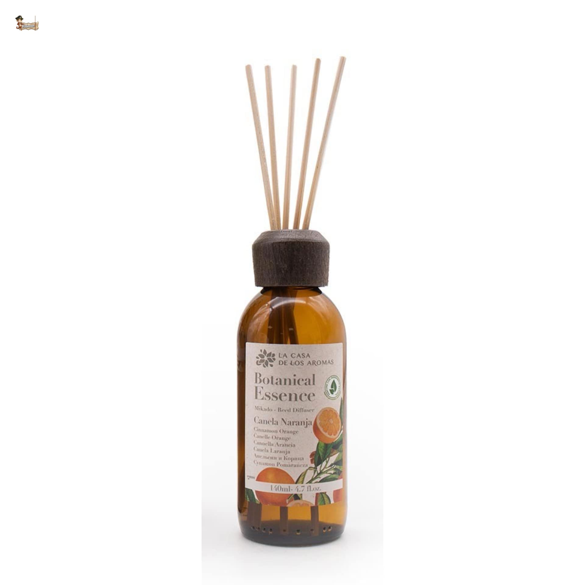 BricoLoco.com. Ambientador intenso naranja canela 140ml. Más cómodo y seguro que las velas. Ambientador hogar, casa, habitación. Mikado (6)