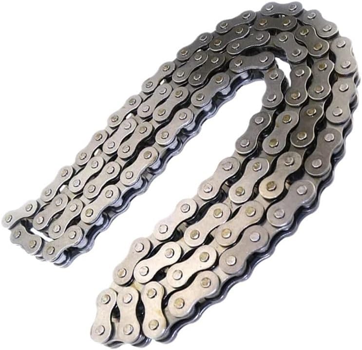 T8F Chain 122 124 126 128 Links for Dirt Bike Quad ATV 47cc 49cc Pocket Bikes(128 Link)