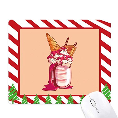 Canne de Noël tapis de souris biscuit au chocolat finition haut de gamme