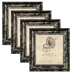 ps-Black silver-4pcs