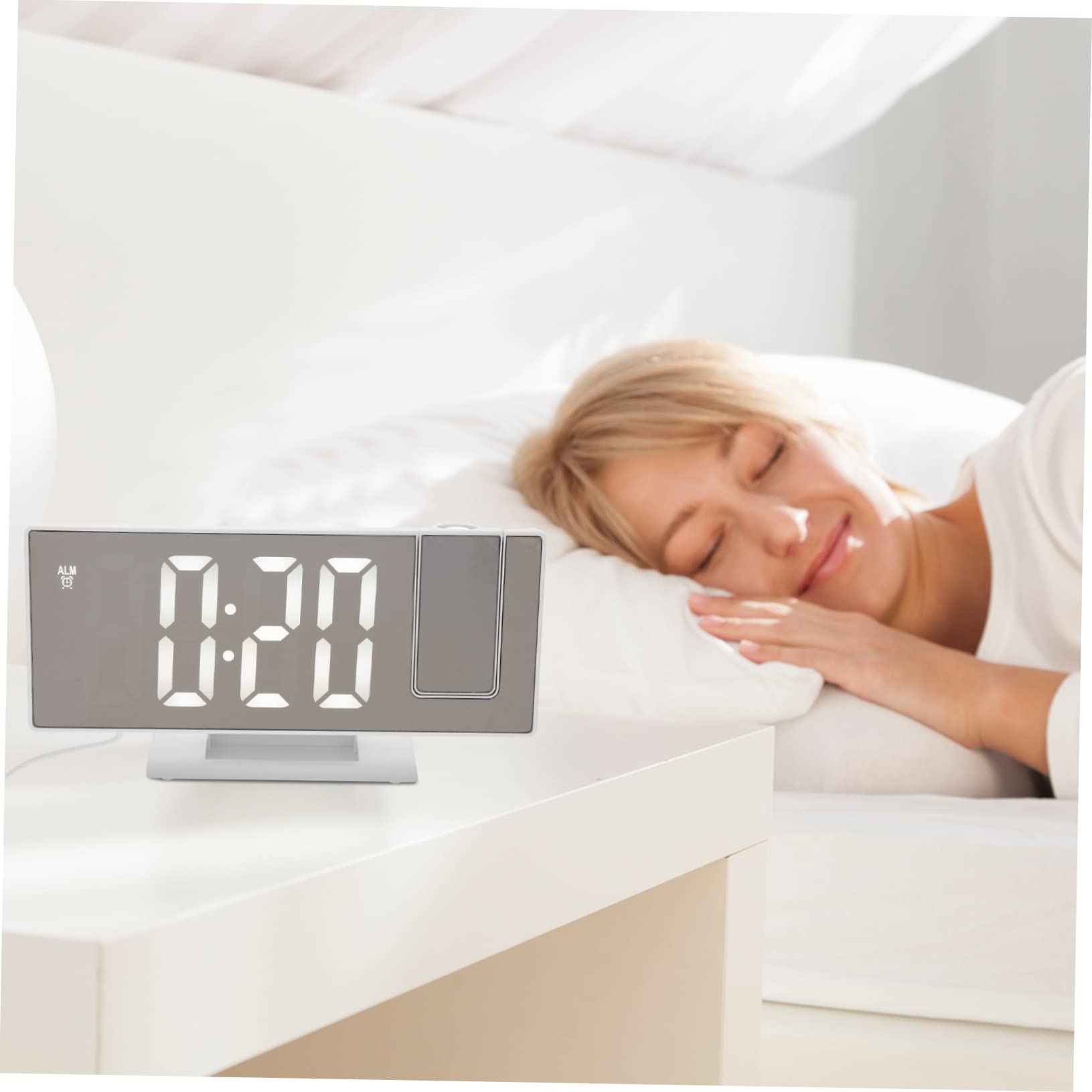Ciieeo Lot De 2 Réveils Numériques À LED avec Projection Grand Écran pour À Coucher Garçons Et Filles