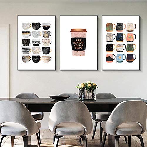 Art mural tasse à café pour célébrer les moments de partage en famille dans votre salon