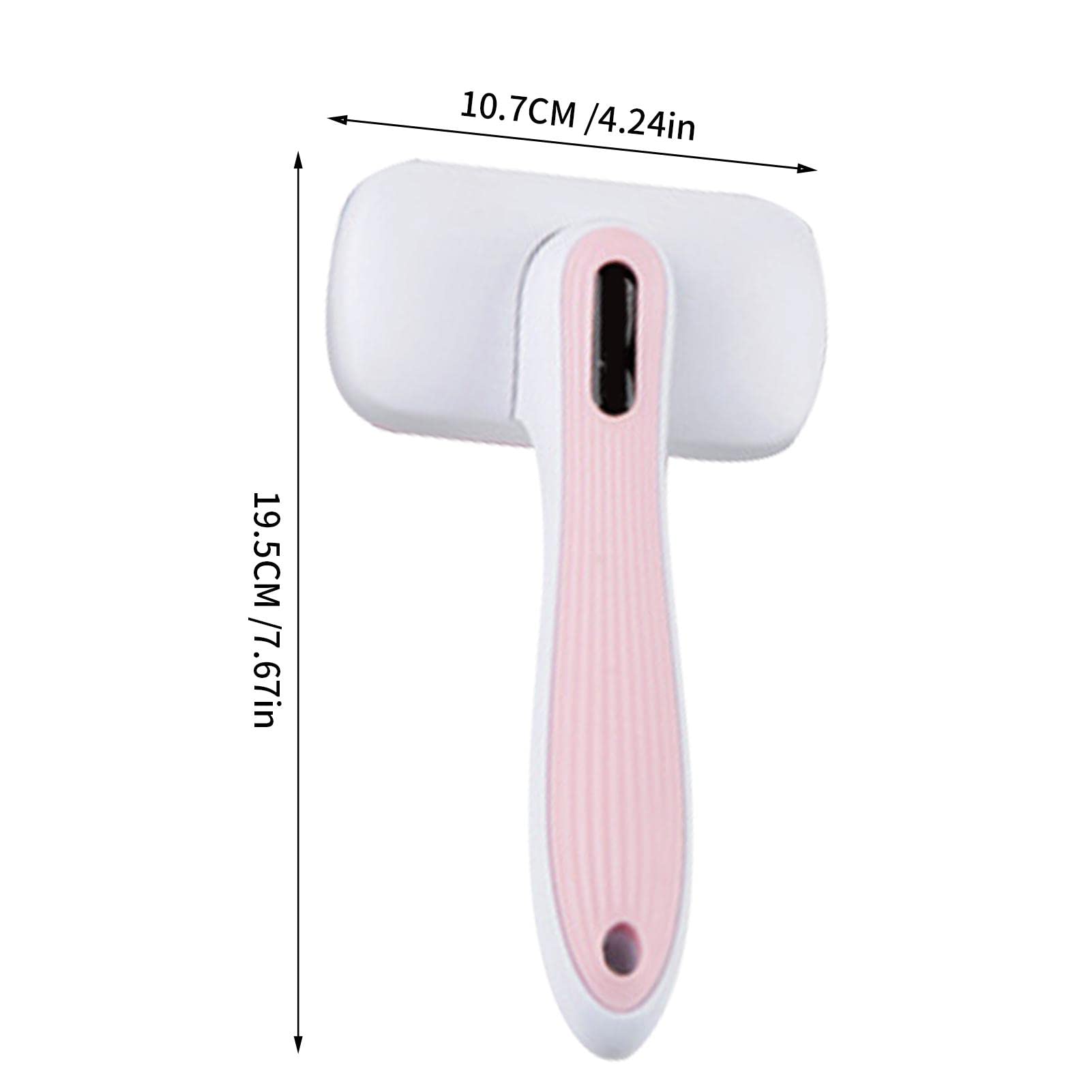cepillo para mascotas | Cepillo para mudar gatos Metal - Peines para gatos para gatos de interior Cepillos para mascotas para perros y gatos Aguja de acero doblada segura (Color : Pink, Size : Steel w