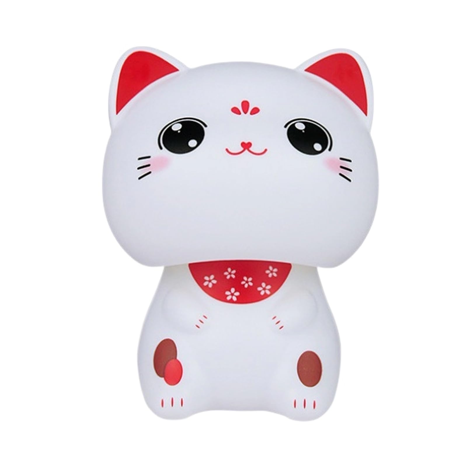 Elnwnnkc Smiling Successful Puss Statue Indoor Feng Shui Decoration Utilizing Sustainable Polystyrene Substance Green Puss Statue