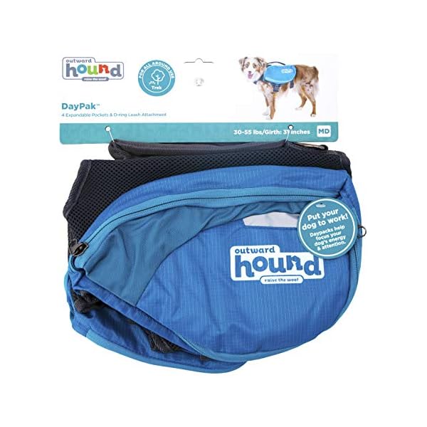 Outward-Hound-DayPak-Blue-Dog-Saddleback-Backpack-Medium Outward Hound DayPak Blue Dog Saddleback Backpack - Medium Size