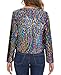 MINTLIMIT Sequin Cropped Cardigan for Women Long Sleeve Shiny Sparkle Shrugs Short Coats Crop Blazer Slitter Outfit for Concert Party,S,Multicolor