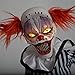 Tekky Toys Animated Scary Clown Halloween Decoration and Prop, 7 1/2