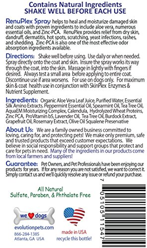 Renuplex Plus Silk Protein Healing Spray For Dogs. For Itchy Dog Problems, Dog Hot Spots, And Dry Skin. #TOP2