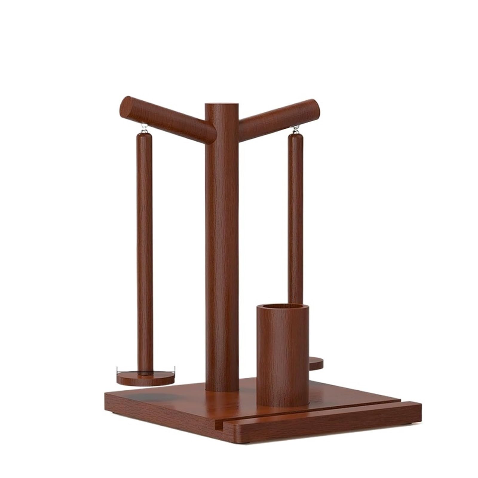Ovilladora de Madera Soporte de hilo madera, herramientas giratorias for tejer, carrete magnético giratorio ganchillo, bobinadora bolas lana, Spinner rotación