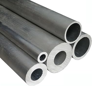 JAXU CWN 'ART 4 Pcs 6063 Aluminum Round Straight Tubes, Outer Diameter 5mm, Inner Diameter 2mm, Length 500mm, Silver, XULVGUAN80