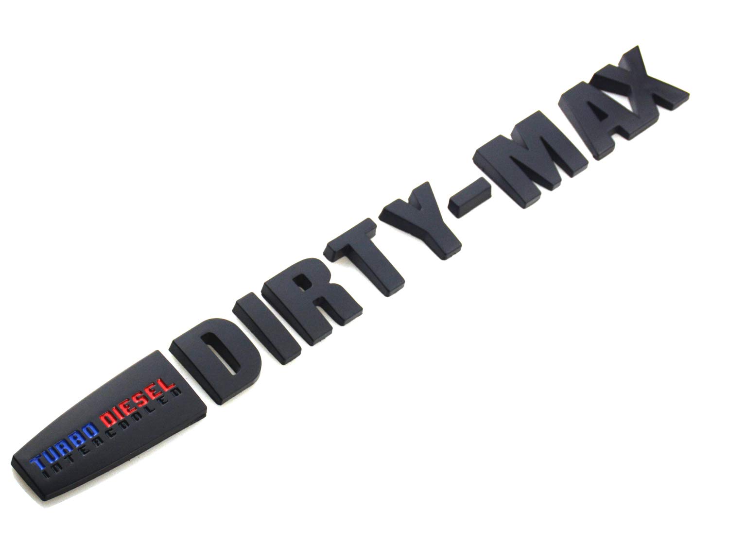 Chrome/Black Aimoll 1Pcs Turbo Diesel INTERCOOLED Dirty MAX Duramax