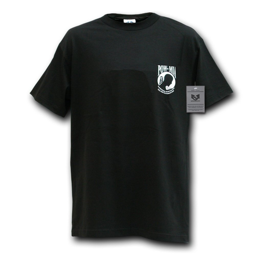 Rapiddominance POW*MIA Military Tee, Black, X-Large