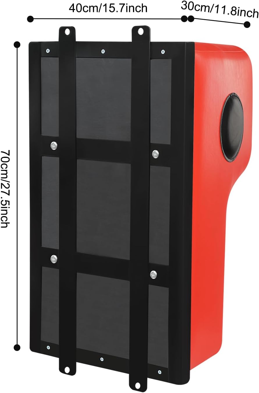 Wall Mount Punching Bag – Space-Saving Boxing Training Equipment for Hooks, Uppercuts & More (15.7x11.8x27.5in) - Durable PU, EVA, Steel Design for Home Gym
