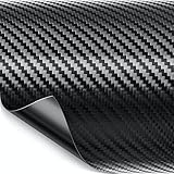 Luxshield Carbon Folie 12x300cm für Auto, Motorrad, Bike - selbstklebend, Meterware aus DE