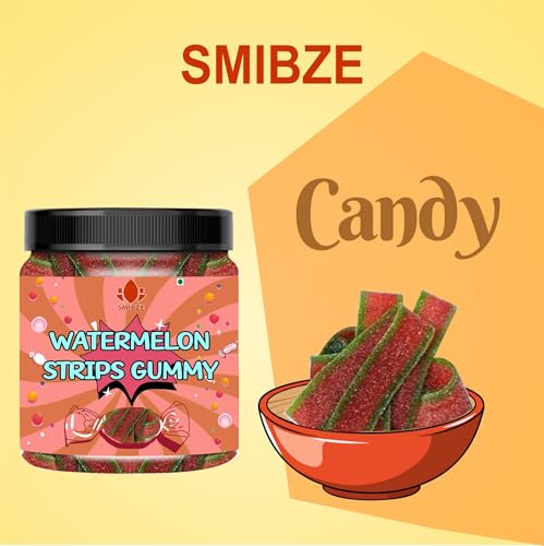 Natural Watermelon Strips Gummy 100 GM miniatura 4
