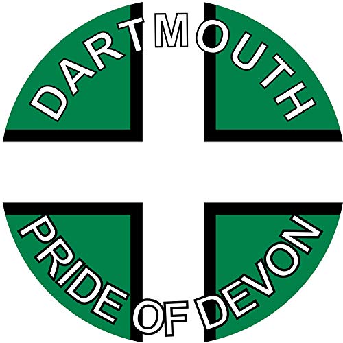 Image of Dartmouth - Pride of Devon - (Two Pack) 80mm Diameter Car Bumper Window Decal Sticker