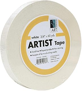 Economy White Artists Tape 3/4In X 60Yds