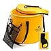 The Friendly Swede Collapsible Bucket for Camping, Travel and Gardening - Portable Folding Wash Basin Water Container Pail, with Lid and Handy Tool Mesh Pocket - by