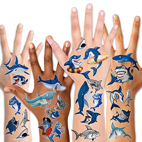 Konsait 10 Blätter Kinder Tattoos Set, Hai...