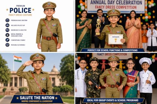 Image of Raj Costume Freedom Fighter Costume for Kids | Independence Day Fancy Dress | Patriotic School Function Dress | Boys & Girls