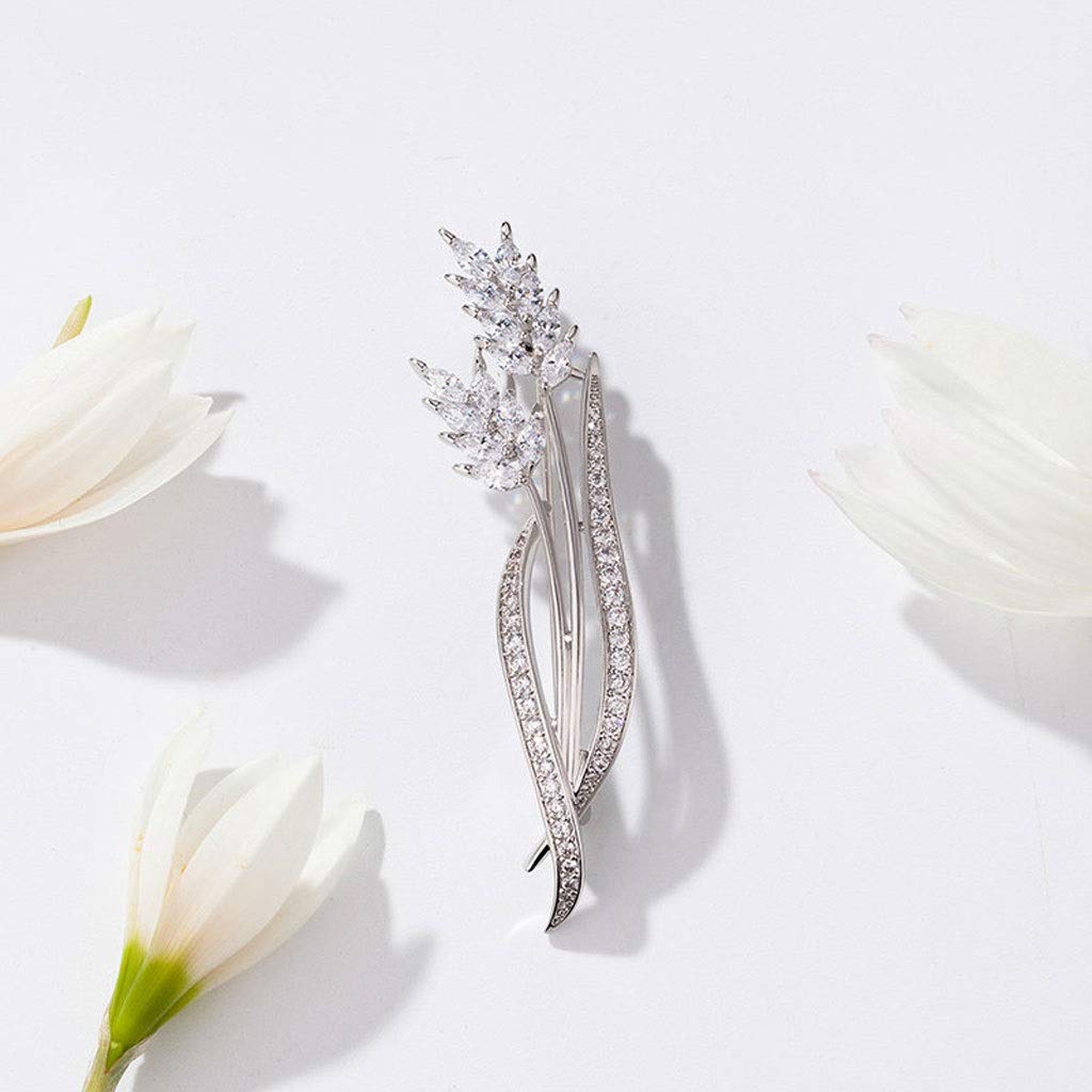 Spilla di Moda/Spilla da Donna Orecchio del frumento Spilla Femminile Temperamento Fiore all'occhiello Pin Coreano Atmosfera Elegante Collare Abiti semplici Spilla Accessori Spilla per Abiti