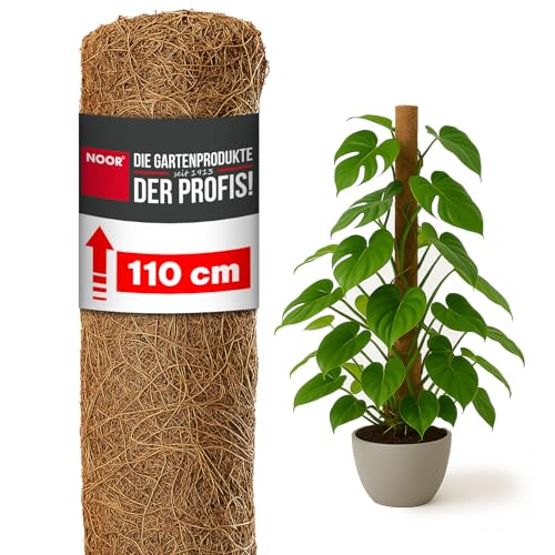 NOOR Kokos-Rankhilfe mit Holzstiel - verlängerbare Pflanzhilfe aus 100 {e8fe6b98d02a1eca48fc0ad860b5b59a730a7f83a111644a4aa2550cad78ff62} Naturmaterial - stabile Kletterhilfe für Pflanzen, dekorativ & nachhaltig - Kokosstab 110 x 5 cm Ø NOOR Kokos-Rankhilfe mit Holzstiel - verlängerbare Pflanzhilfe aus 100 {e8fe6b98d02a1eca48fc0ad860b5b59a730a7f83a111644a4aa2550cad78ff62} Naturmaterial - stabile Kletterhilfe für Pflanzen, dekorativ & nachhaltig - Kokosstab 110 x 5 cm Ø