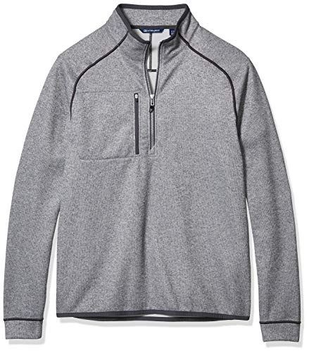 Veste demi-zip pour homme Cutter & Buck gris taille 2X Haut