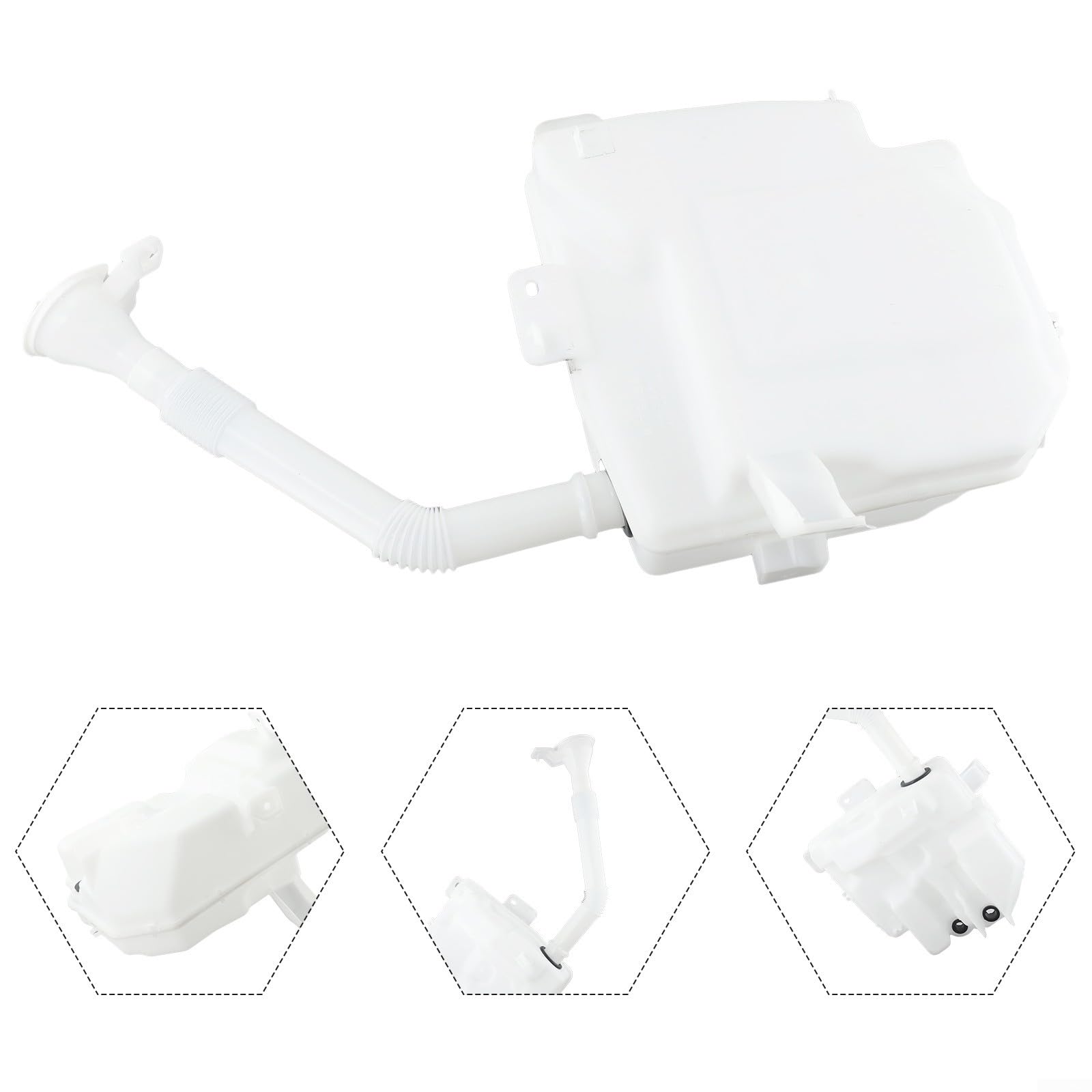 Waschwassertank für weiß Ersatzteil für Mitsubishi für asx für outlander 2011-2019 | Exakte OEM Nummern 8260A395, 8260A218, kompatibel mit für asx, für outlander Sport, RVR Modelle